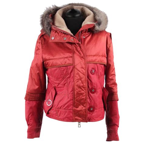 red dior short coat|christian Dior puffer jacket.